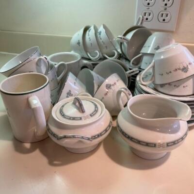 Lot 48. Glassware, plates and mugs--$25