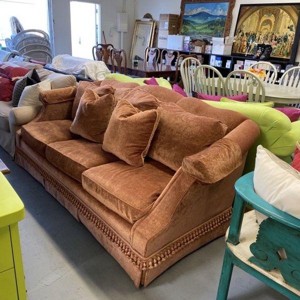 Used velvet sofa discount