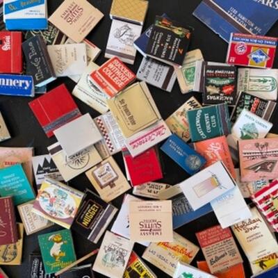Lot 65. Large collection of vintage matchbooks (mid-century)--$35