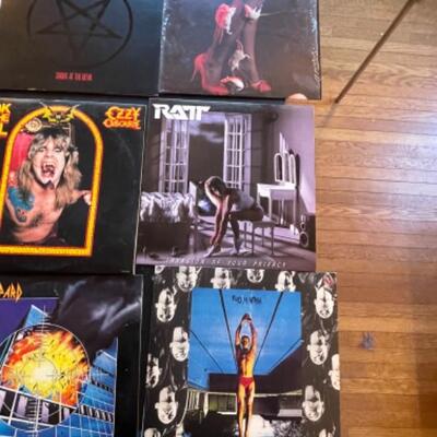 Lot 68. Lot of 20 records; vintage vinyl, 1980s hard rock--$40