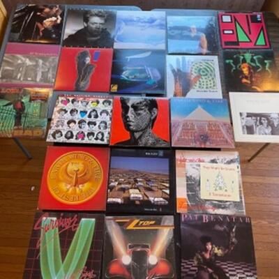 Lot 69. Lot of 22 recordsâ€™ vintage vinyl; 1970s/80s) rock, new wave and soul--$42