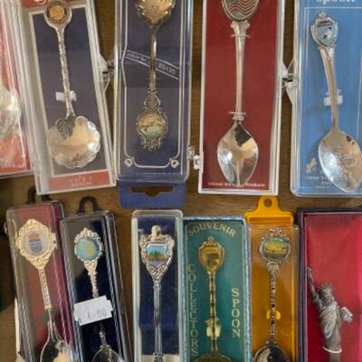 Lot 78. Souvenir spoons in boxes (24)--$20