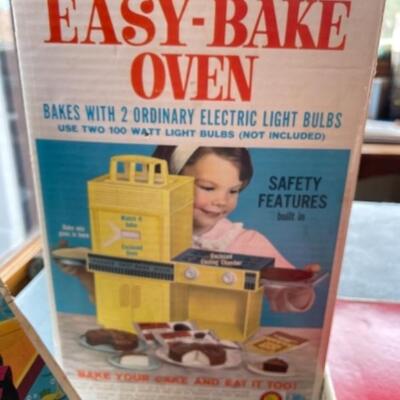 Lot 95. Vintage easy bake oven, baseball memorabilia, games, crafts, puzzles--$35