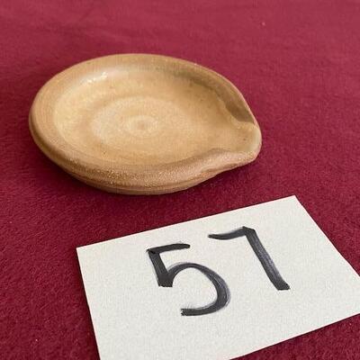 Lot 57 - Stoneware Pottery bowl with spout