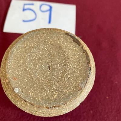 Lot 59- Stoneware Pottery Drinking Cup 