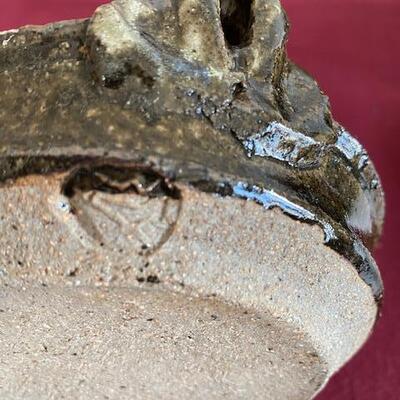 Lot 66 -Stoneware Pottery bowl with handles