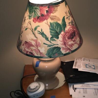 Small Lamp with floral shade