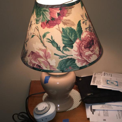 Small Lamp with floral shade