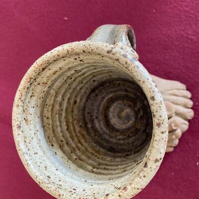 Lot 68 - Stoneware Pottery Mug with Feet