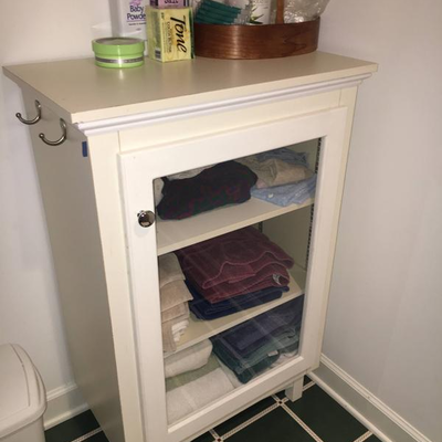 White Bathroom Storage Cabinet