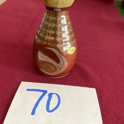 Lot 70 - Stoneware Pottery Saki Bottle