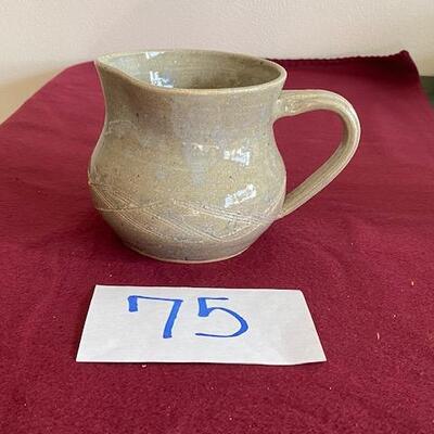 Lot 75 - Stoneware Pottery Pitcher