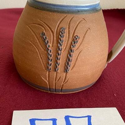 Lot 77- Stoneware Pottery Pitcher Steve Ashley