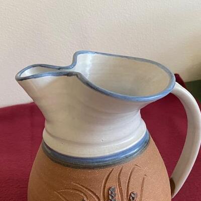Lot 77- Stoneware Pottery Pitcher Steve Ashley