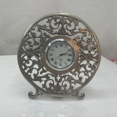 Pewter Clock