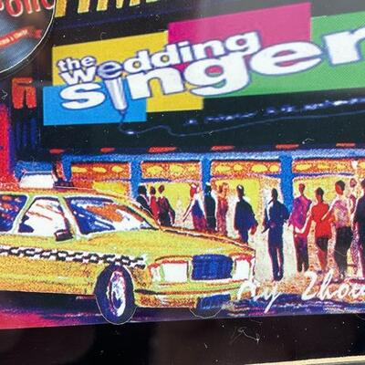 New York Broadway Scene Framed Art