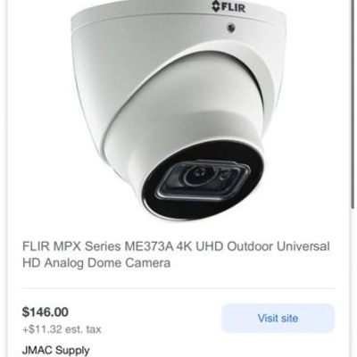 4K Flir security camera / untested