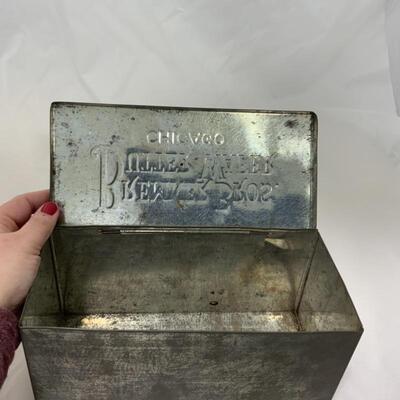 .125. ANTIQUE | Bremner Bros Butter Wafer Tin