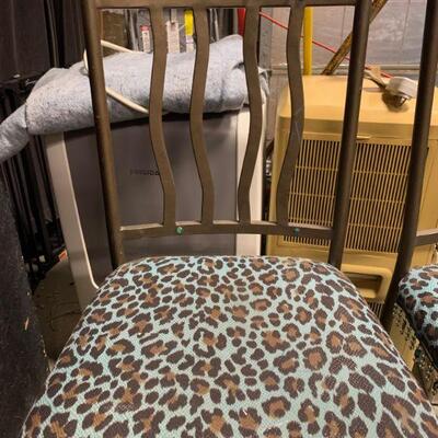 #204 Blue Leopard Chairs