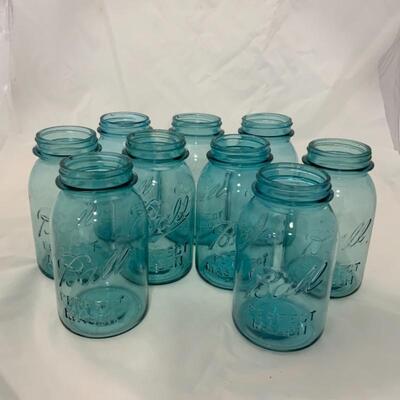 .127. Nine Ball Mason Jars | Quart Size