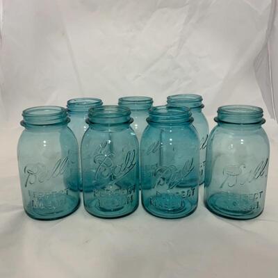 .127. Nine Ball Mason Jars | Quart Size