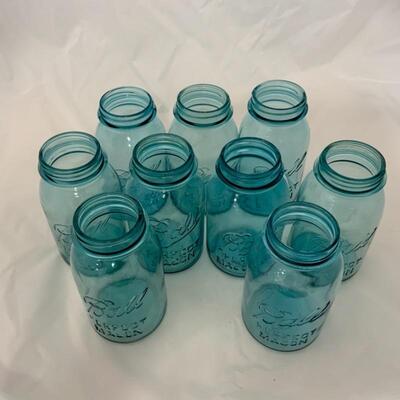 .127. Nine Ball Mason Jars | Quart Size