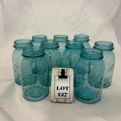 .127. Nine Ball Mason Jars | Quart Size