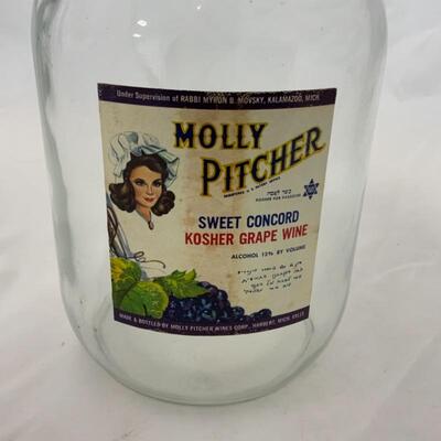 .128. Molly Pitcher Kosher Grape Wine Jug | One Gallon