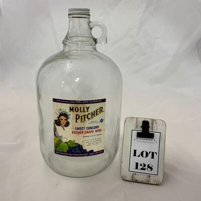 .128. Molly Pitcher Kosher Grape Wine Jug | One Gallon