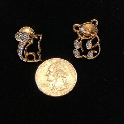 Lot 5 - Avon Bear Pin and Squirrel Pin