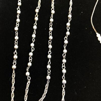 Lot 33 - Two Silver Tone Necklaces