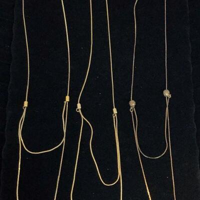 Lot 34 - Three Slide Necklaces
