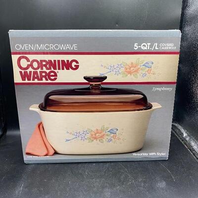 NEW IN BOX Corning Ware Symphony 5 qt Casserole Dish NEVER OPENED