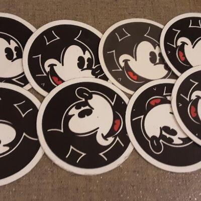 mickey paper coasters