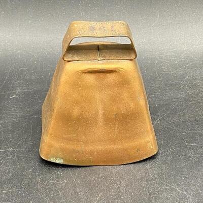 Vintage Copper Cow Bell YD#016-1120-00071
