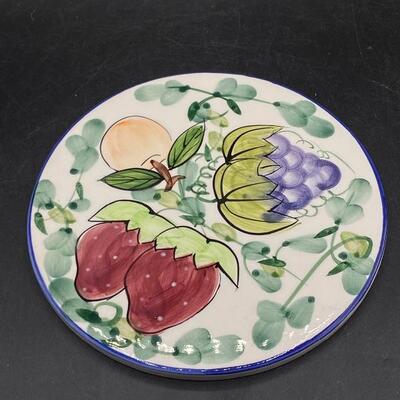 Ceramic Round Fruit Painted Trivet YD#016-1120-00073