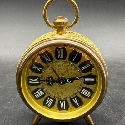 Vintage Jerger Alarm Clock Germany YD#016-1120-00074