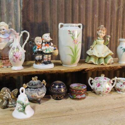 Various Figurines, Small Vases and Toy China, Loose - QTY 15