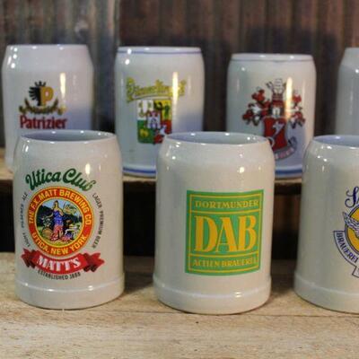 Various GERZ 1.0L Steins, Collectible Beer Mugs QTY 7