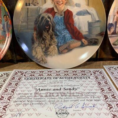 Edwin M. Knowles, Little Orphan Annie Collector Plates (5)