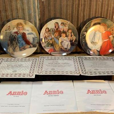 Edwin M. Knowles, Little Orphan Annie Collector Plates (5)