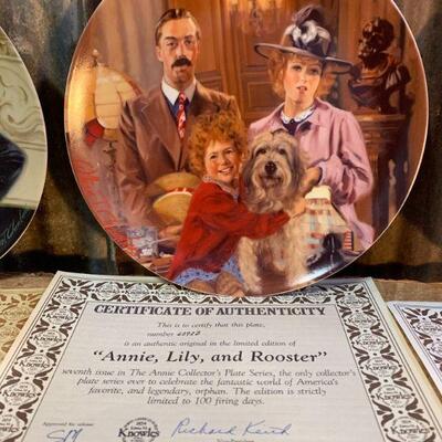 Edwin M. Knowles, Little Orphan Annie Collector Plates QTY 5