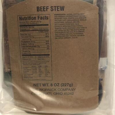 3 New in package Military Rations (MRE's)
