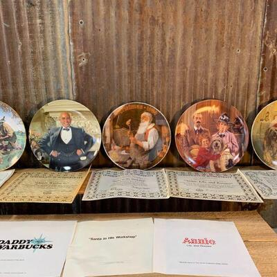 Norman Rockwell, 1980s Collector Plates - QTY 5