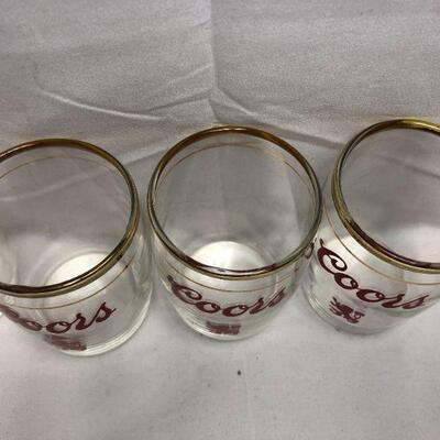 Vintage Coors Lowenbrau Lion Tasting Glass - QTY 5