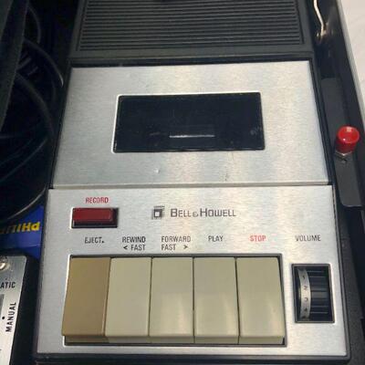 Vintage Bell & Howell Projector, Model 1152A, Self Contained Case