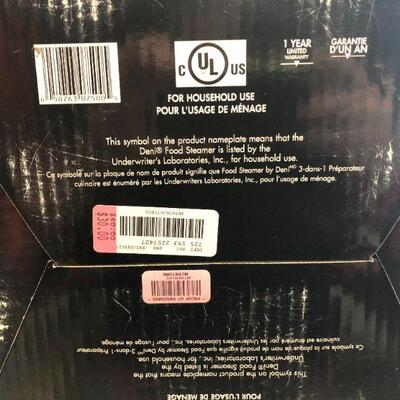 Deni Food Steamer, NIB (Box is Open)