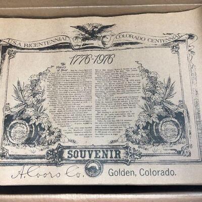Vintage Coors 1976 Paper Placemats - The History of Beer