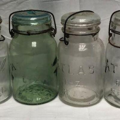 Canning jars - Ball / Atlas - QTY 6