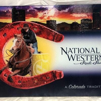 Colorado Western Stock Show Cutting Board, NIB